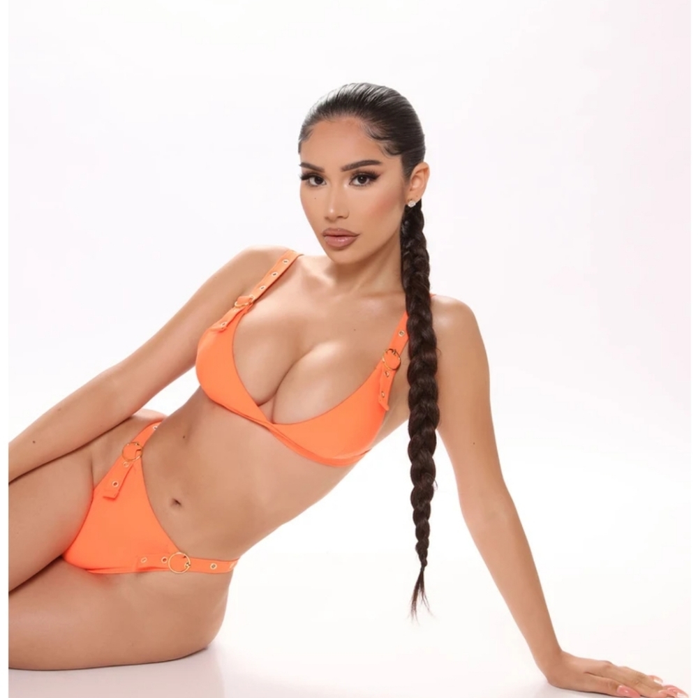 Neon orange bikini